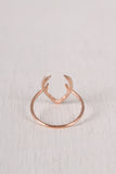 Dainty Antler Ring