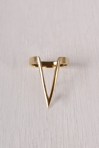 Simple Open V Ring
