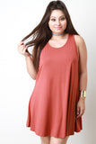 Plus Size Sleeveless Swing Dress