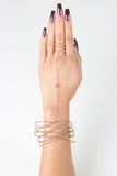 Textured Wire Cage Hand Chain
