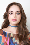 Simple Denim Choker Necklace