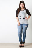 Weekend Panda Raglan Top