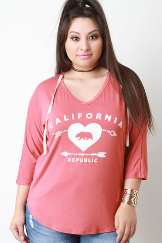 California Republic Hoodie Top