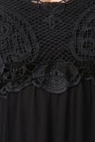 Crochet Yoke Handkerchief Hem Dress