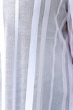 Striped Mesh Maxi Cardigan