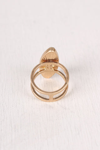 Oval Stone Statement Ring