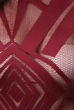 Geo Mesh Mock Midi Dress
