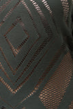 Geo Mesh Mock Midi Dress