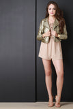 Gold Vegan Leather Jacket