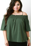 Smock Tube Spaghetti Strap Shortsleeve Top