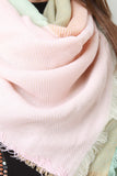 Color Blocked Blanket Scarf