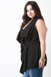 Waterfall Waist Tie Vest