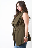 Waterfall Waist Tie Vest