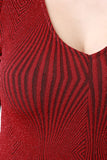 Shining Night Glitter Pattern Front-Slit Cocktail Dress