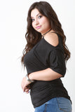 Cold Shoulder Choker Top