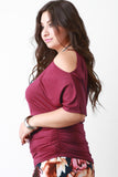 Cold Shoulder Choker Top