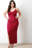 Plus Size Side Slit Maxi Dress