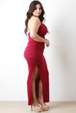 Plus Size Side Slit Maxi Dress