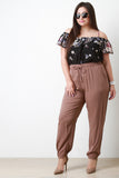 Flower Petal Open Shoulder Top