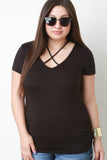 Lattice Caged Yoke Top