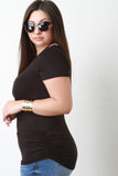 Lattice Caged Yoke Top