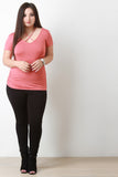 Lattice Caged Yoke Top