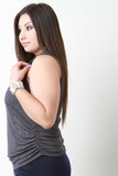 Lattice Choker Sleeveless Top