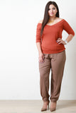 V-Bardot Ruched Side Top