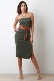 Skinny Tie Tassel Obi Wrap Belt