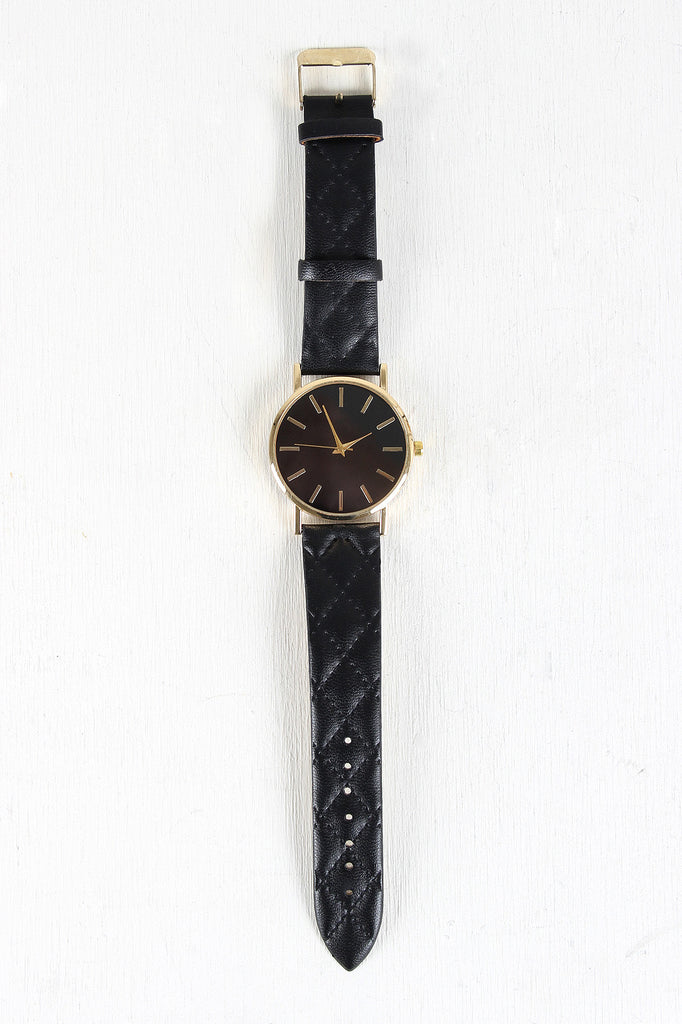 Watch and Geometric Stone Bracelet Set