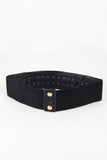 Edgy Gold Metallic Elastic Belt