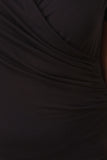Short Sleeves Surplice Bodycon Dress