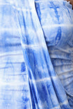 Tie Dye Drape Tulip Maxi Dress