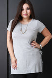 Jersey Knit Side Lace Up Top