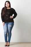 Cutout Cable Knit Sweater