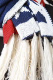 Stars And Stripes Fringe Hem Scarf