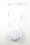 Faux Fur Circle Mini Bag