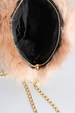 Faux Fur Circle Mini Bag