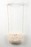 Rectangle Faux Fur Cross Body Mini Bag