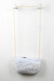 Rectangle Faux Fur Cross Body Mini Bag
