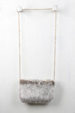 Rectangle Faux Fur Cross Body Mini Bag
