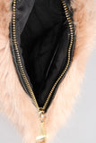 Rectangle Faux Fur Cross Body Mini Bag
