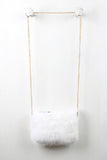 Rectangle Faux Fur Cross Body Mini Bag