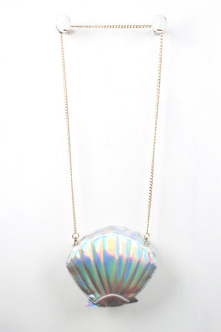 Hologram Seashell Statement Bag