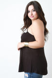 Crochet Accent Sleeveless Top