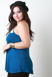 Crochet Accent Sleeveless Top