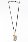 Hammered Ovals Pendant Necklace