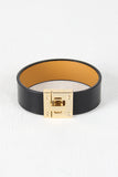 Vegan Leather Buckle Cuff