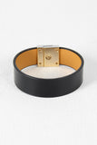 Vegan Leather Buckle Cuff