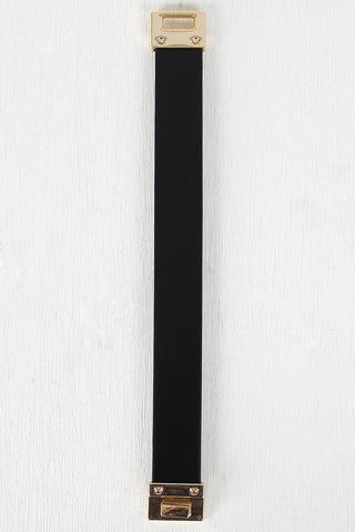 Vegan Leather Buckle Cuff